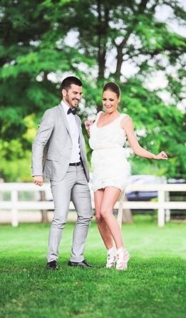 Milena u pripremi za venčanje, romantičan detalj