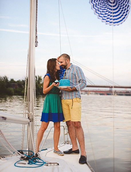 Goran na jedrilici — portret