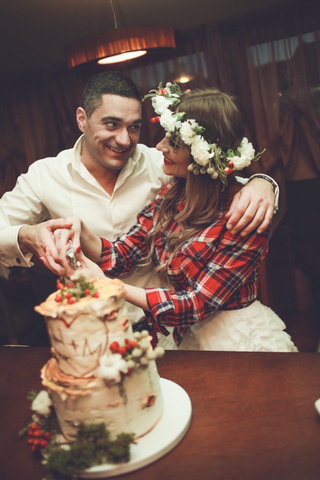 Detalj zimske dekoracije na recepciji