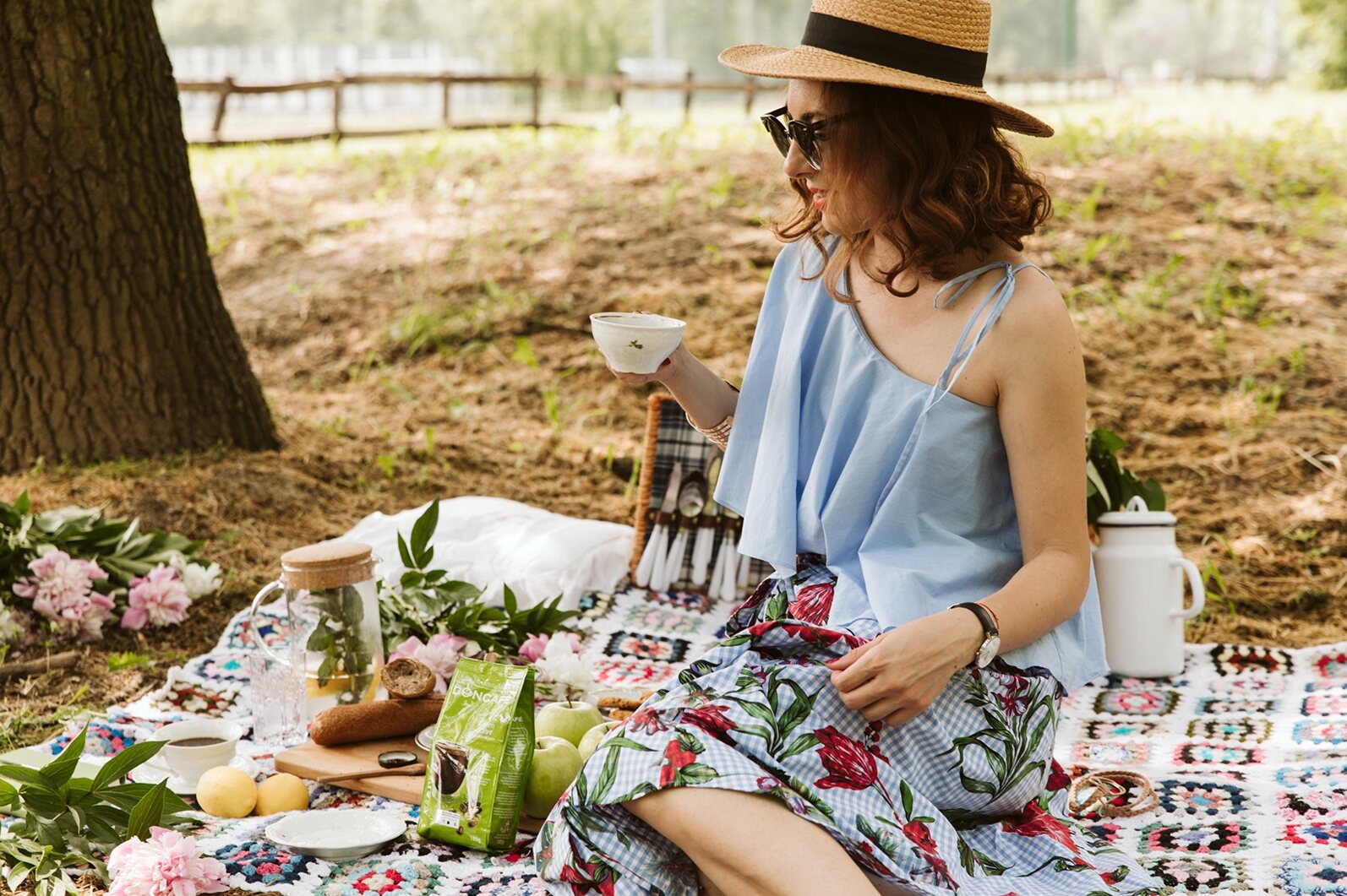 Porodični trenutak na pikniku