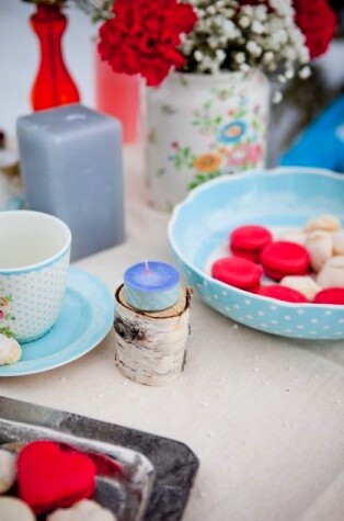 Svetloplavi porcelan Green Gate