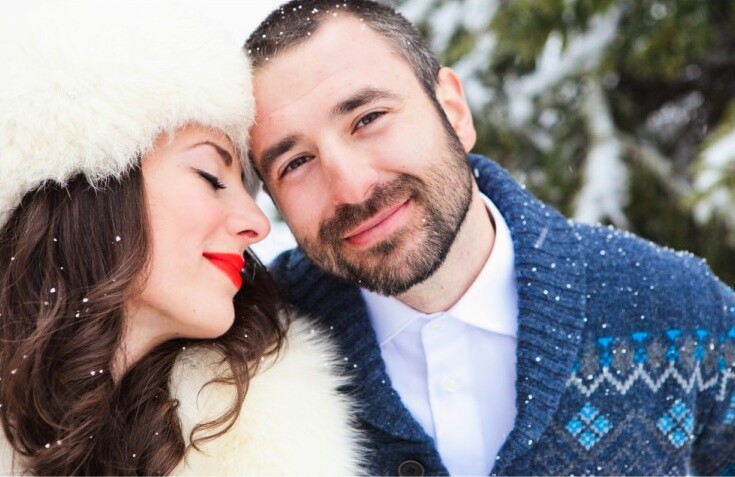 Dekorativni elementi u snegu